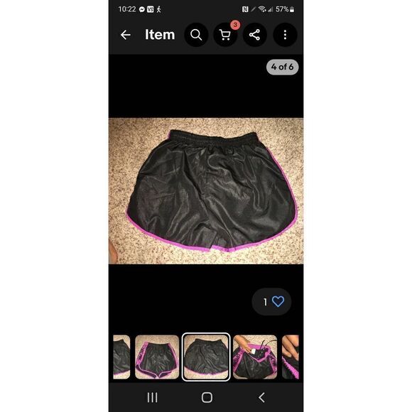 PINK ATHLETIC SHORTS - Picture 2 of 3
